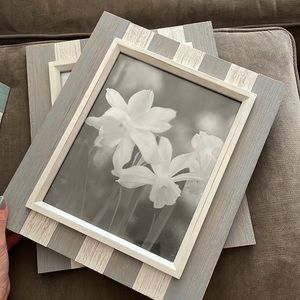 Distressed Wood Plank Picture Frame. This rustic frame holds an 8" x 10" photo